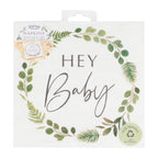 Hey Baby Shower Botanical Napkins- 5 Inner Pack