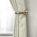 Antique Brass Ball Curtain Holdbacks (Pair)