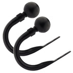 Matt Black Ball Curtain Holdbacks (Pair)