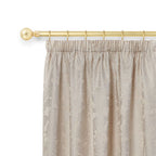 Ball Matt Gold Extendable Curtain Pole with Rings