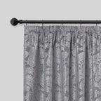 Matt Black Ball Extendable Curtain Pole with Rings