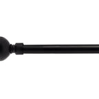 Matt Black Ball Extendable Curtain Pole