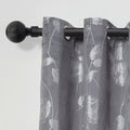 Matt Black Ball Extendable Curtain Pole