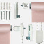 Blush Pink Blackout Roller Blind