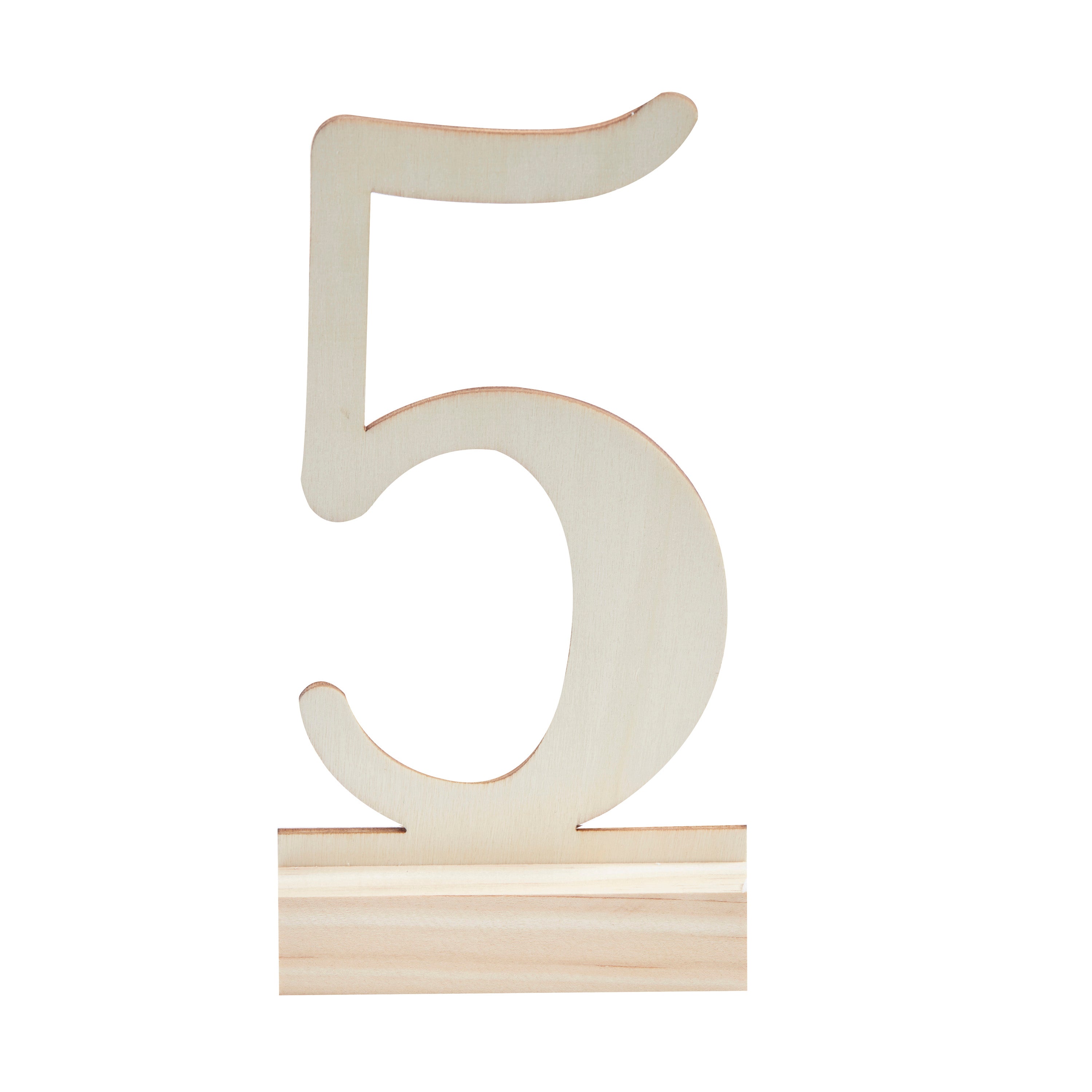 Wooden Wedding Table Numbers 1 - 12- 5 Inner Pack
