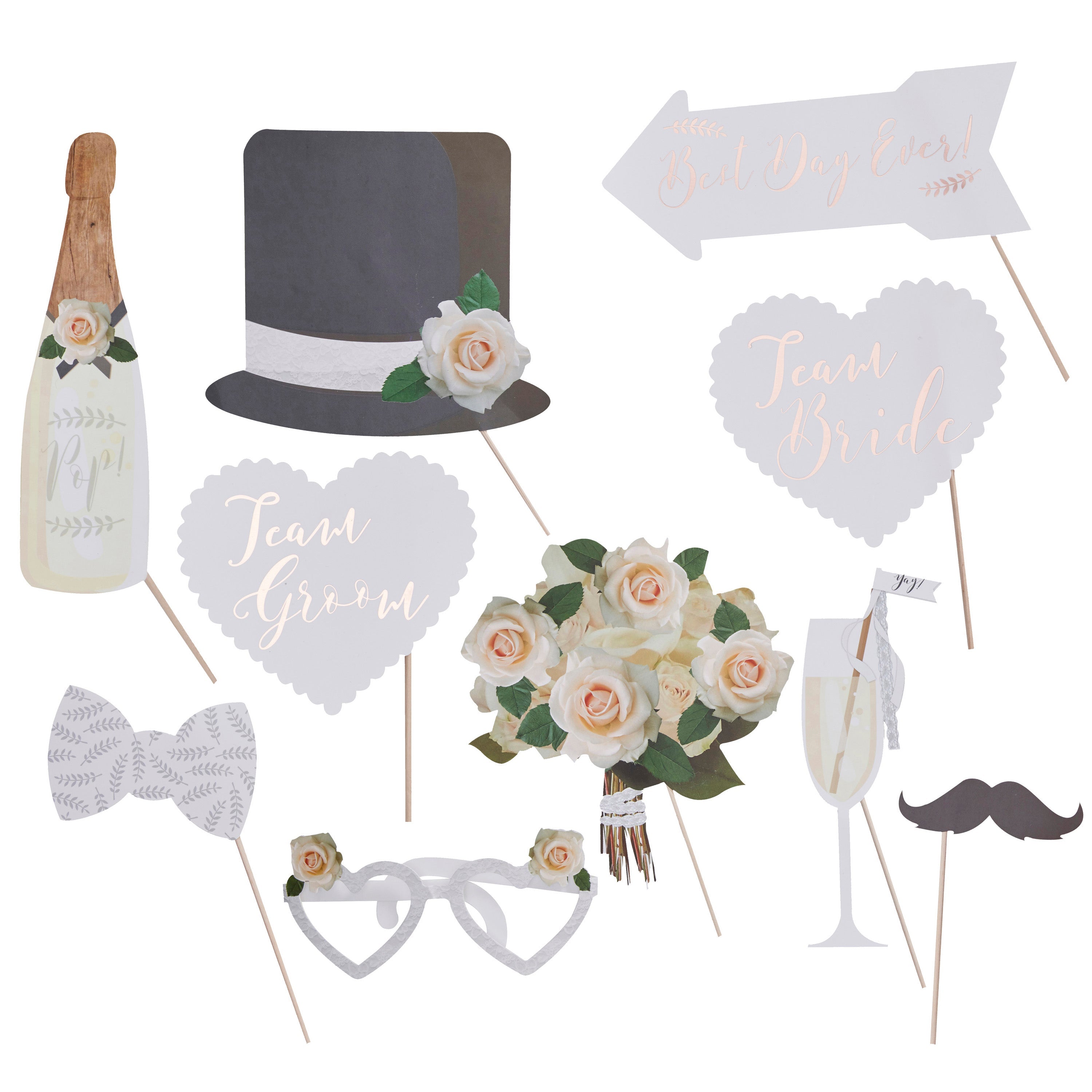 Botanical Photo Booth Props- 5 Inner Pack