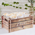 Wooden Effect Card Wedding Crate- 5 Inner Pack