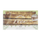 Wooden Effect Card Wedding Crate- 5 Inner Pack