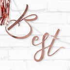 Best Day Ever Rose Gold Bunting