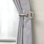 Brushed Silver Bird Curtain Holdbacks (Pair)