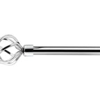 Chrome Bird Cage Extendable Curtain Pole