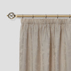 Antique Brass Bird Cage Extendable Curtain Pole with Rings