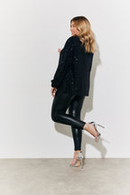 Perfect Sculpting High Waisted Leather Look Leggings