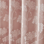 Blossom Blush Pink Lined Eyelet Jacquard Curtains