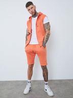 Sleeveless Zipped Hoody