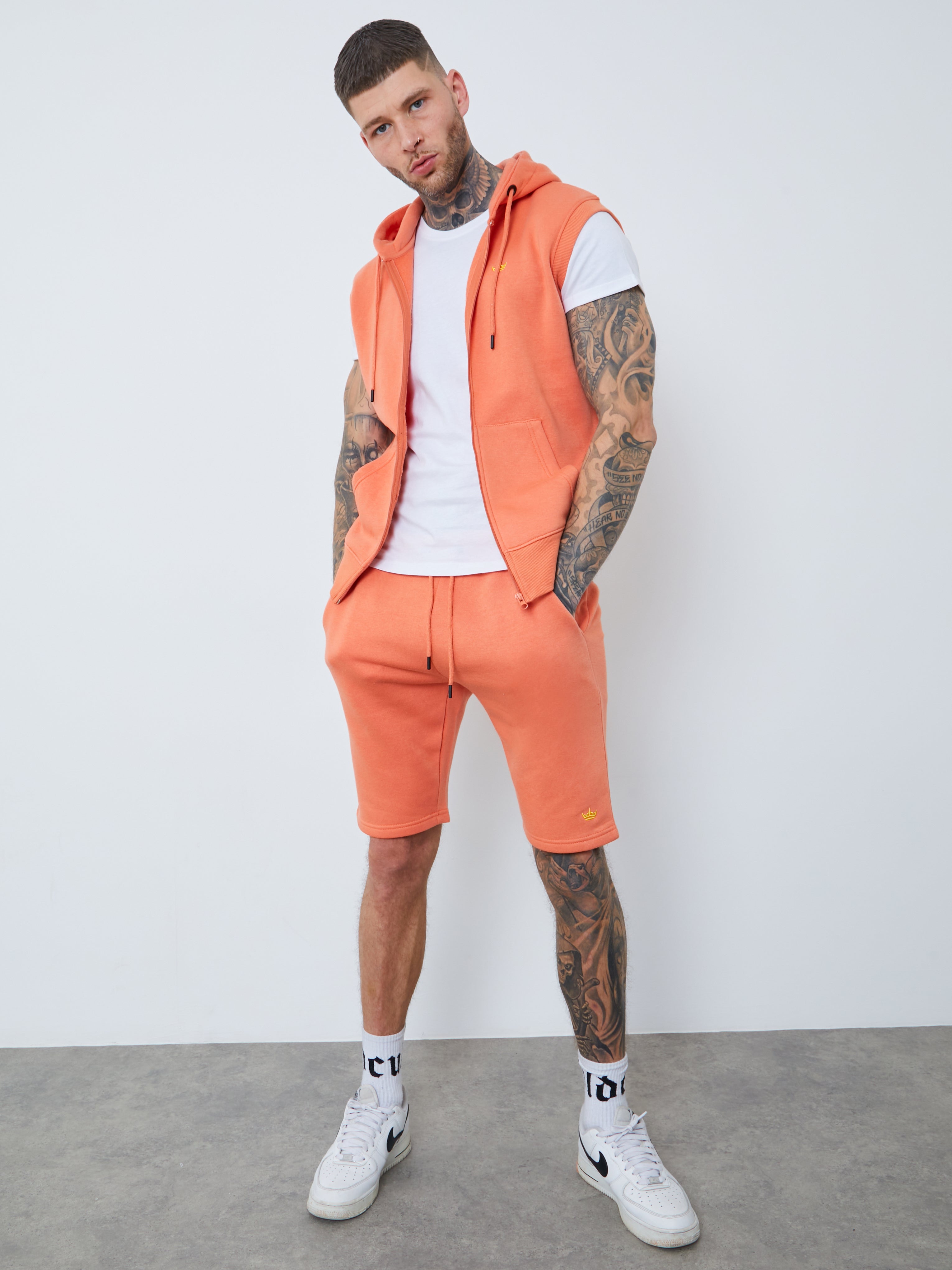 Sleeveless Zipped Hoody
