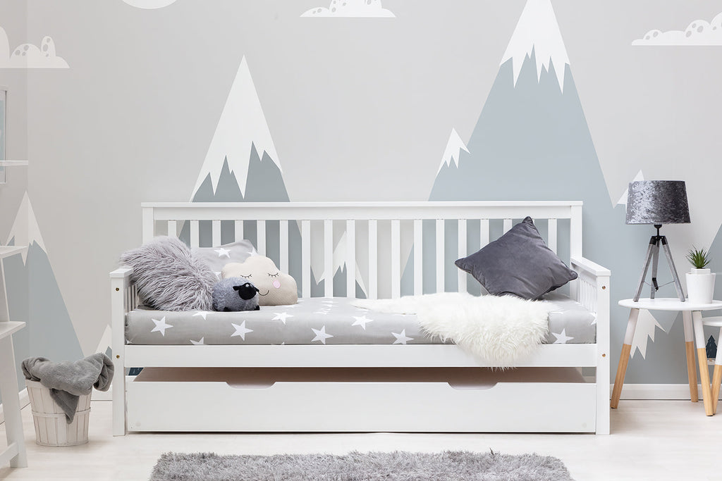 Blythe White Wooden Single Day Bed