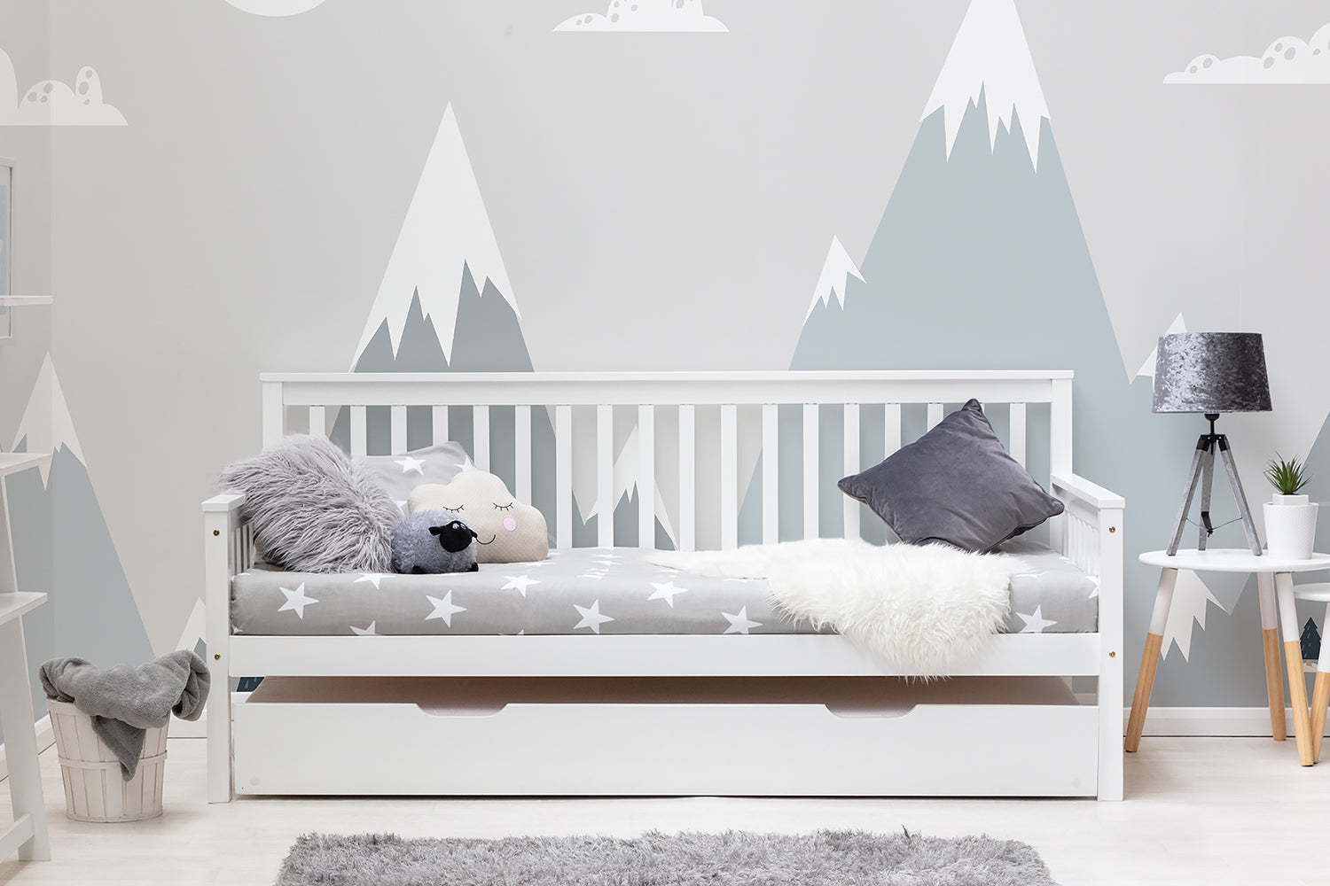 Blythe White Wooden Single Day Bed