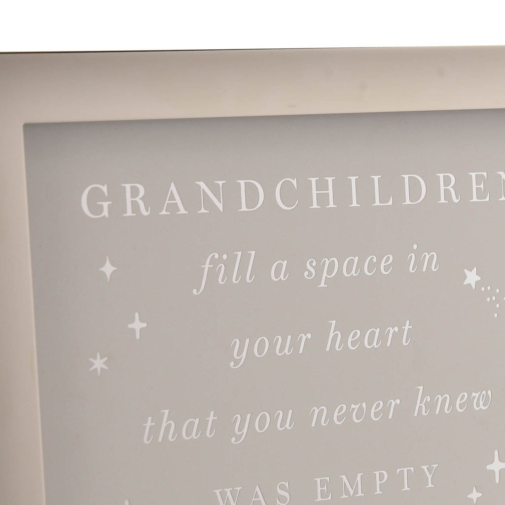 Bambino Grandchildren Pink Metal Plated Photo Frame (4"x6")