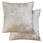 Butterfly Meadow Cream Jacquard Cushion Covers Pair (43cm x 43cm)