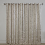 Butterfly Meadow Cream Lined Eyelet Jacquard Curtains