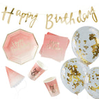 Pink and Gold Ombre Party In A Box