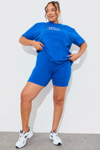 Ribbed High Waisted Cycling Shorts