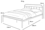 Bourton Copper Metal Bed Frame