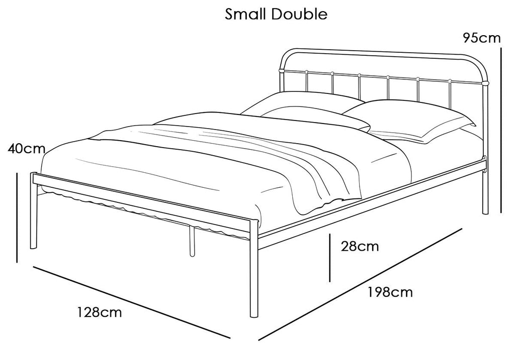 Bourton Modern Metal Bed