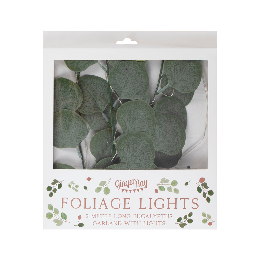 Artificial Eucalyptus Garland With Lights