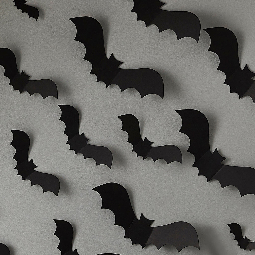 Halloween Bat Wall Decorations- 5 Inner Pack
