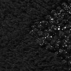 Diamante Black Sparkle 2 Piece Bath and Pedestal Mat Set