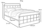Burford Brushed Copper Victorian Metal Bed