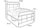 Burford Brushed Copper Victorian Metal Bed