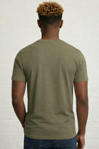 Men's Black Woven Pocket T-Shirt