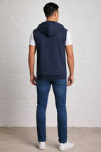 Sleeveless Zipped Hoody