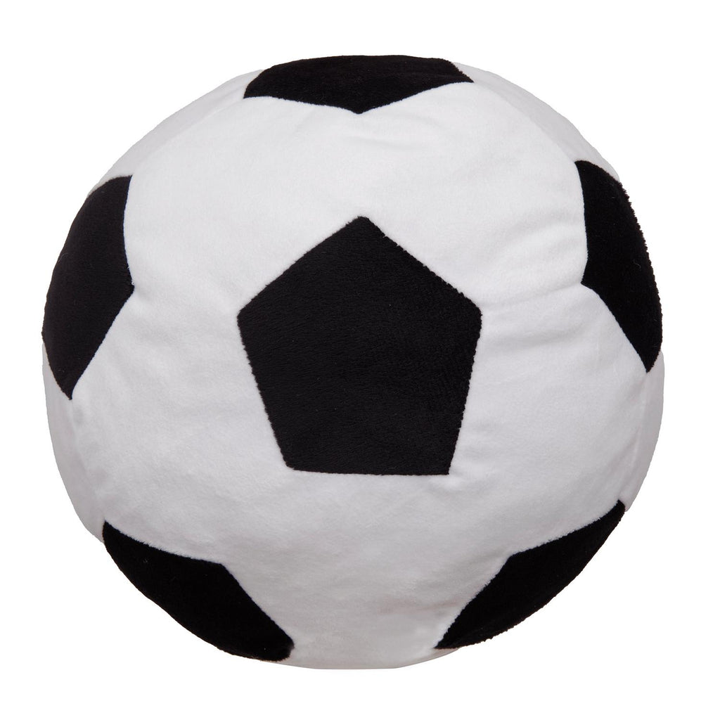 Black White Football Cushion
