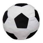 Black White Football Cushion