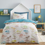 Skeleton Dino Multi Kids Reversible Duvet Set