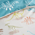 Skeleton Dino Multi Kids Reversible Duvet Set