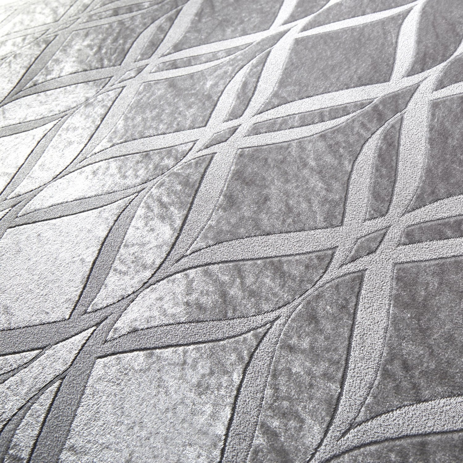 Belfort Silver Velvet Cushion (43cm x 43cm)