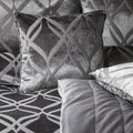 Belfort Slate Velvet Cushion (43cm x 43cm)
