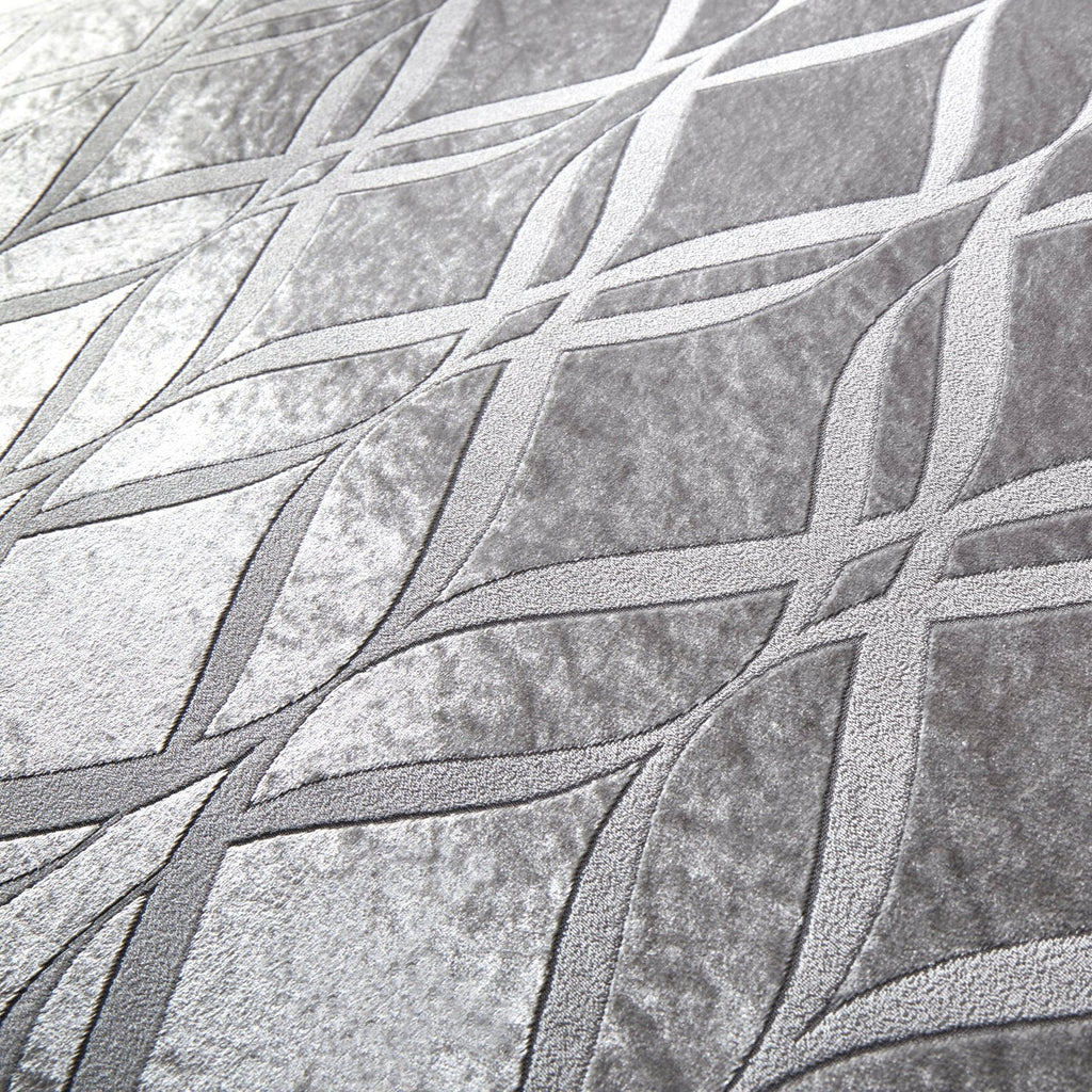Belfort Silver Grey Velvet Duvet Set