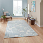 Catherine Lansfield Blocks Blue Rug