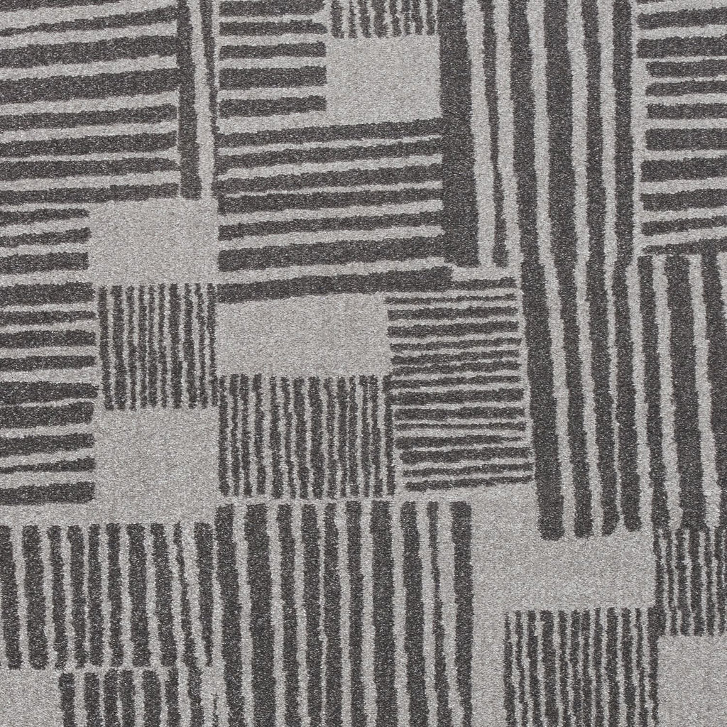 Catherine Lansfield Blocks Dark Grey and Grey Rug