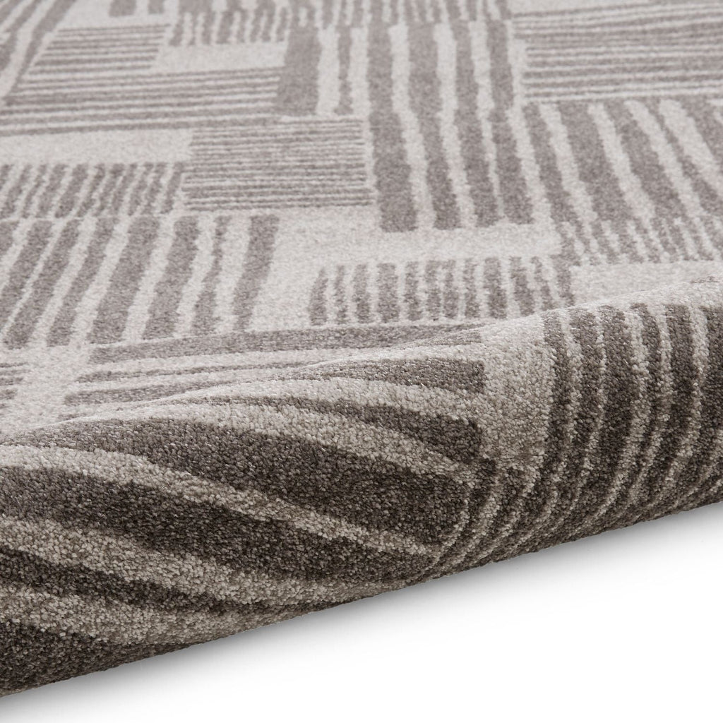 Catherine Lansfield Blocks Dark Grey and Grey Rug