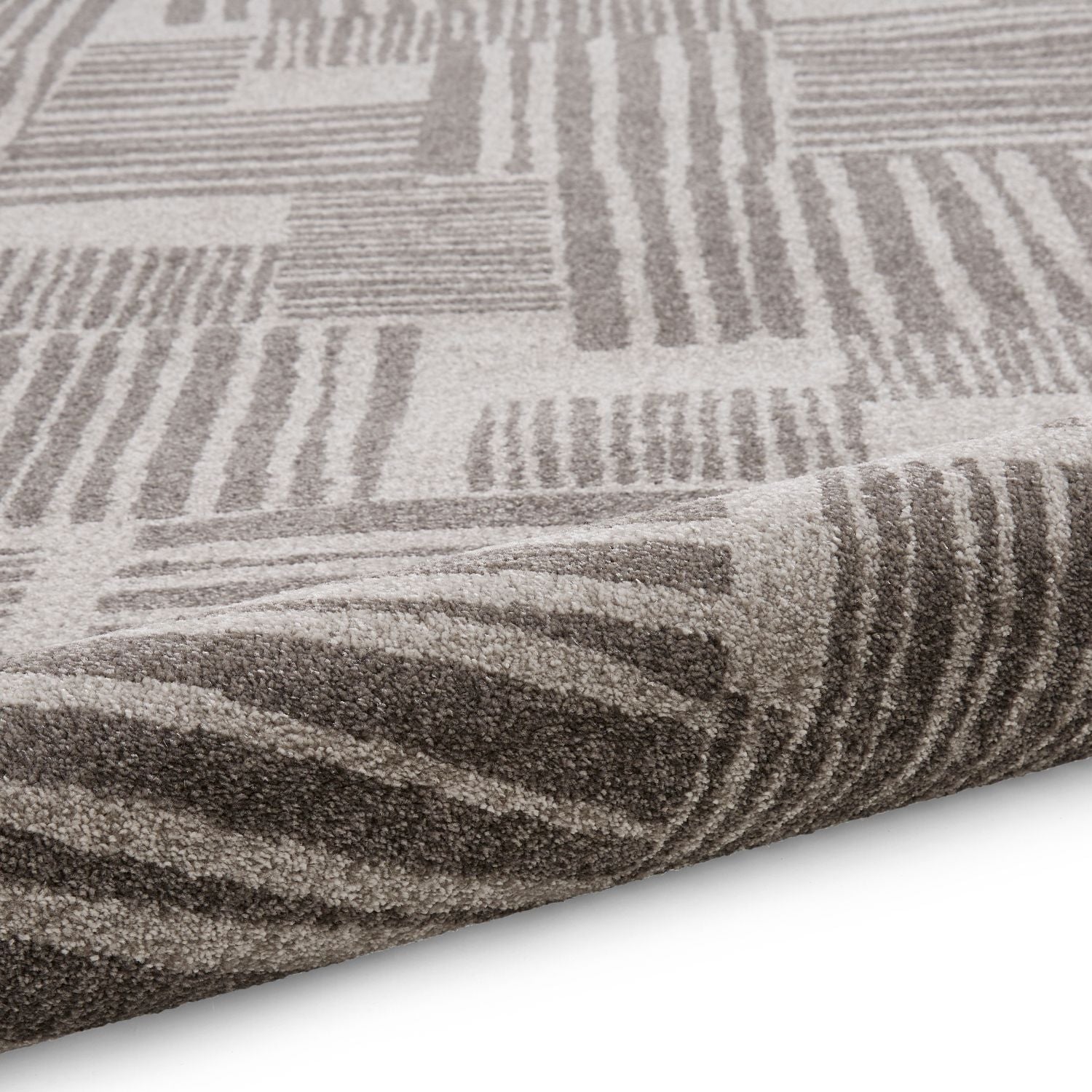 Catherine Lansfield Blocks Dark Grey and Grey Rug