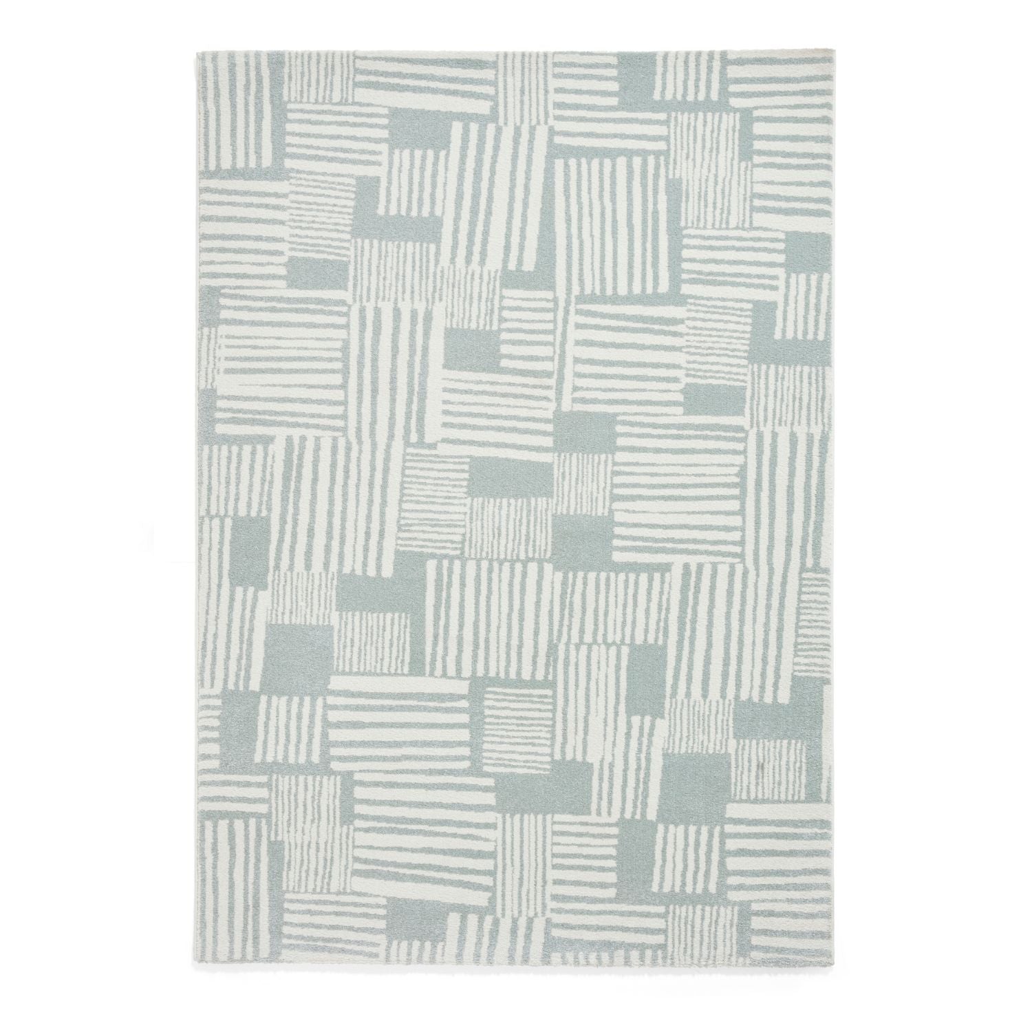 Catherine Lansfield Blocks Sage Green Rug