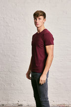 Crew Neck Pocket Roll T-Shirt