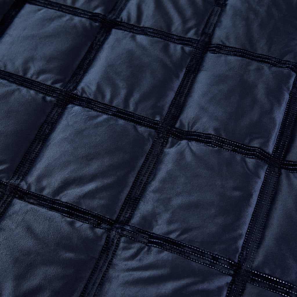 Brighton Square Navy Velvet Duvet Set
